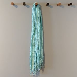 Like-New Blue Pashmina Style Scarf